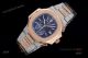 New Swiss Replica Patek Philippe Nautilus 5980 Rose Gold Blue Chronograph Watch (4)_th.jpg